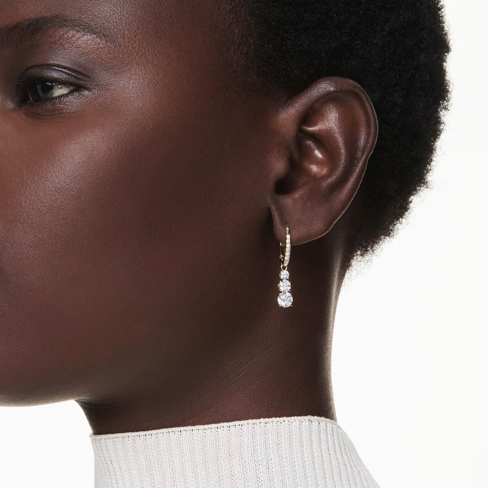SWAROVSKI Stilla Attract Σκουλαρίκια Στρογγυλή Κοπή, Λευκό Επιχρυσωμένο 5723300 SWAROVSKI Stilla Attract Σκουλαρίκια Στρογγυλή Κοπή, Λευκό Επιχρυσωμένο 5723300