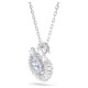 SWAROVSKI Μενταγιόν Swarovski Swan, Μπλε, Μίξη Κοπών, Επιμετάλλωση ροδίου 5723389 SWAROVSKI Μενταγιόν Swarovski Swan, Μπλε, Μίξη Κοπών, Επιμετάλλωση ροδίου 5723389