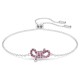 SWAROVSKI Lifelong Bow Βραχιόλι Φιόγκος, Ροζ, Επιροδιωμένο 5723553