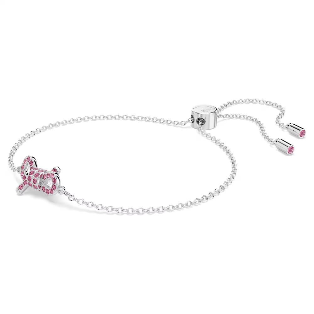 SWAROVSKI Lifelong Bow Βραχιόλι Φιόγκος, Ροζ, Επιροδιωμένο 5723553