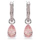 SWAROVSKI Attract Σκουλαρίκια Kοπή Αχλάδι, Ροζ Επιροδιωμένα 5723566 SWAROVSKI Attract Σκουλαρίκια Kοπή Αχλάδι, Ροζ Επιροδιωμένα 5723566