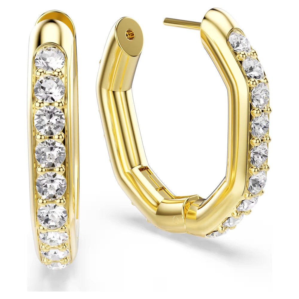 SWAROVSKI Dextera Σκουλαρίκια Οκτάγωνο, Pavé, Λευκά, επιχρυσωμένα 5724584 SWAROVSKI Dextera Σκουλαρίκια Οκτάγωνο, Pavé, Λευκά, επιχρυσωμένα 5724584