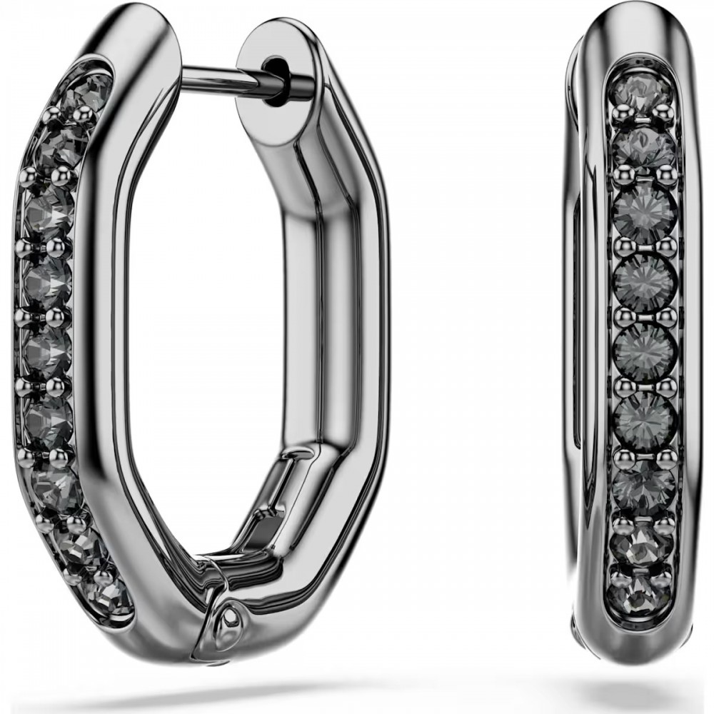 SWAROVSKI Dextera Κρίκοι Οκτάγωνο, Στρογγυλή Κοπή, Μαύρα, Επιμετάλλωση Ρουθηνίου 5724586 SWAROVSKI Dextera Κρίκοι Οκτάγωνο, Στρογγυλή Κοπή, Μαύρα, Επιμετάλλωση Ρουθηνίου 5724586