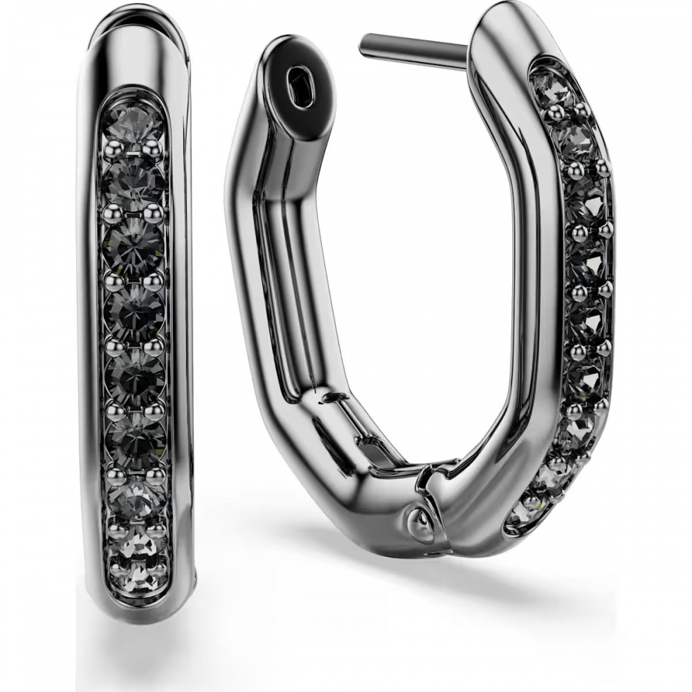 SWAROVSKI Dextera Κρίκοι Οκτάγωνο, Στρογγυλή Κοπή, Μαύρα, Επιμετάλλωση Ρουθηνίου 5724586 SWAROVSKI Dextera Κρίκοι Οκτάγωνο, Στρογγυλή Κοπή, Μαύρα, Επιμετάλλωση Ρουθηνίου 5724586