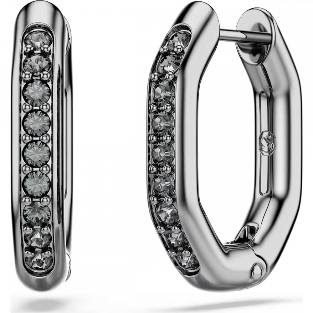 SWAROVSKI Dextera Κρίκοι Οκτάγωνο, Στρογγυλή Κοπή, Μαύρα, Επιμετάλλωση Ρουθηνίου 5724586 SWAROVSKI Dextera Κρίκοι Οκτάγωνο, Στρογγυλή Κοπή, Μαύρα, Επιμετάλλωση Ρουθηνίου 5724586