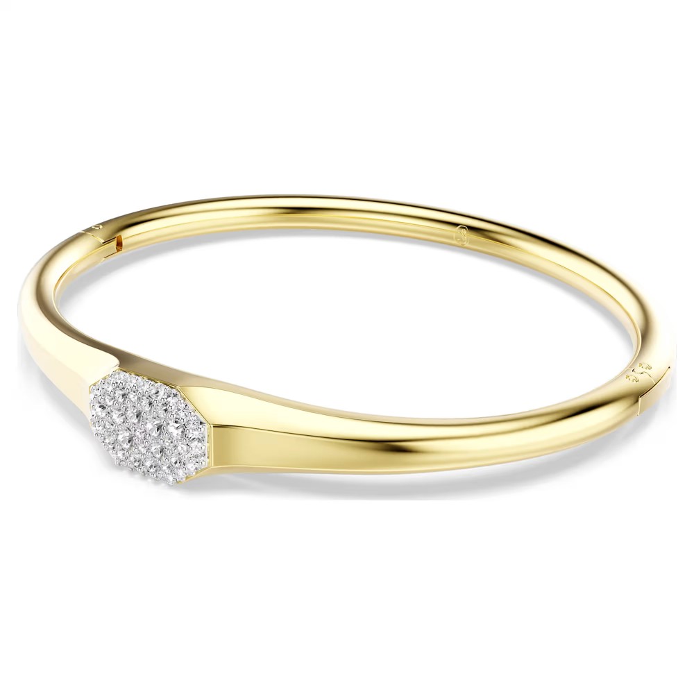 SWAROVSKI Dextera Άκαμπτο βραχιόλι, Λευκό, Στρογγυλή κοπή επιχρυσωμένο 5724597 SWAROVSKI Dextera Άκαμπτο βραχιόλι, Λευκό, Στρογγυλή κοπή επιχρυσωμένο 5724597