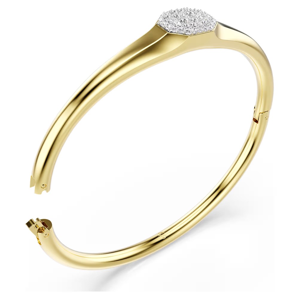 SWAROVSKI Dextera Άκαμπτο βραχιόλι, Λευκό, Στρογγυλή κοπή επιχρυσωμένο 5724597 SWAROVSKI Dextera Άκαμπτο βραχιόλι, Λευκό, Στρογγυλή κοπή επιχρυσωμένο 5724597