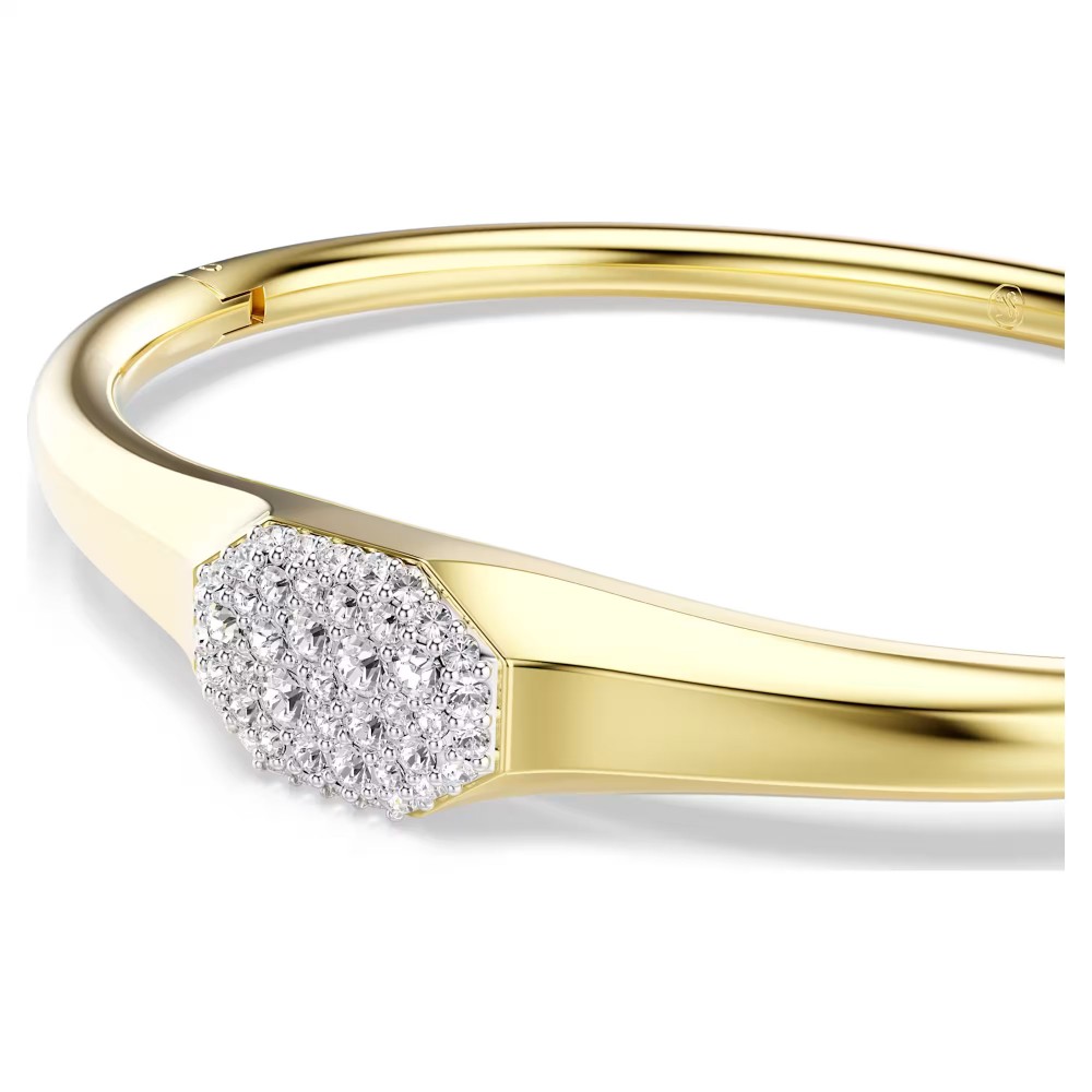 SWAROVSKI Dextera Άκαμπτο βραχιόλι, Λευκό, Στρογγυλή κοπή επιχρυσωμένο 5724597 SWAROVSKI Dextera Άκαμπτο βραχιόλι, Λευκό, Στρογγυλή κοπή επιχρυσωμένο 5724597