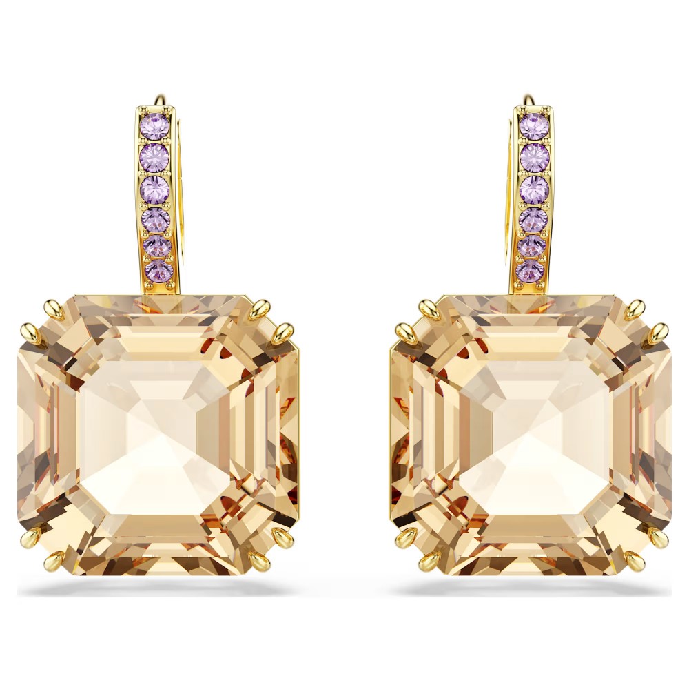 SWAROVSKI Millenia Σκουλαρίκια-σταγόνα Μίξη Κοπών, Καραμελέ Χρώμα Χρυσός Τόνος 5725744