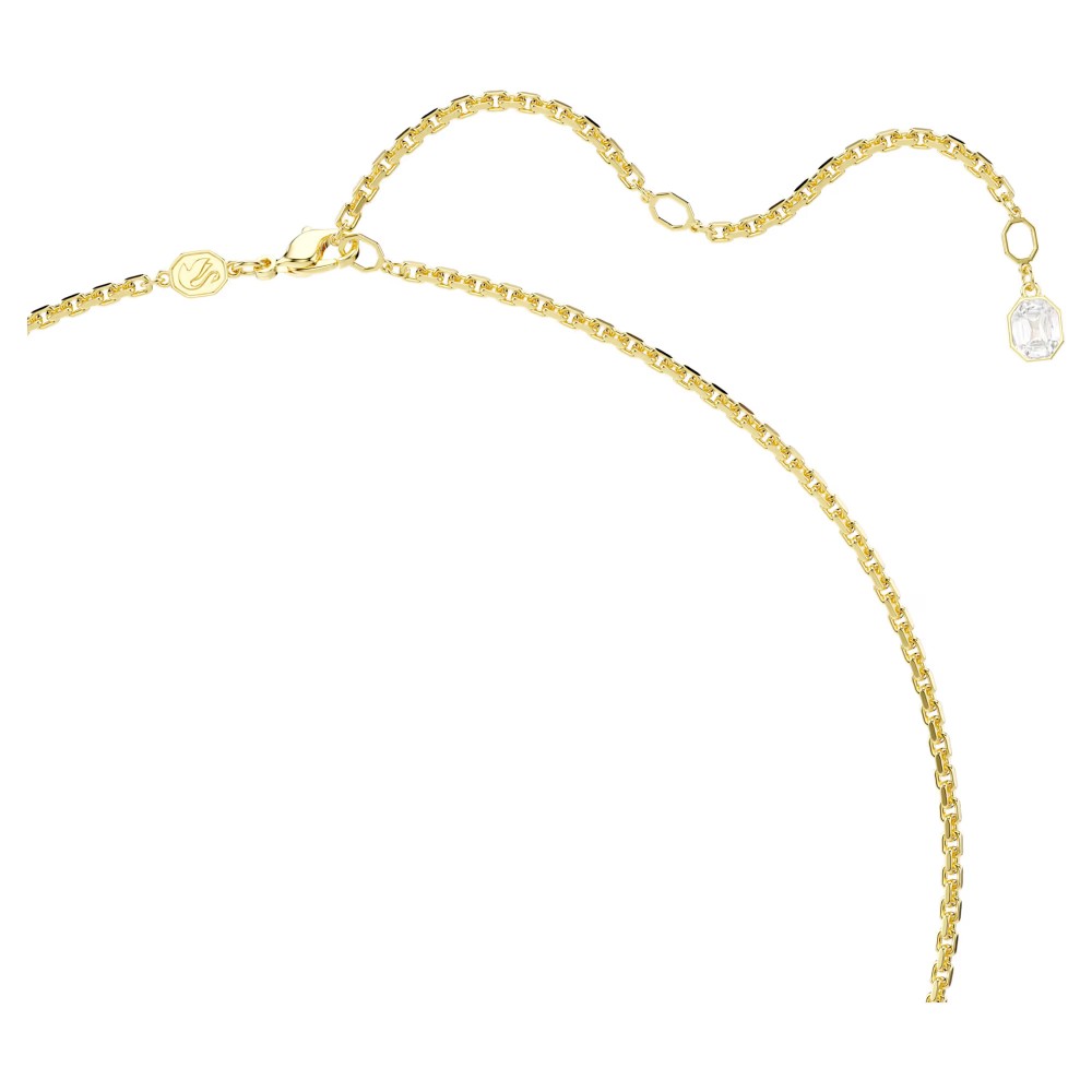 SWAROVSKI Μενταγιόν Millenia, Οκτάγωνη κοπή, Χρώμα Καραμέλας, Επιμετάλλωση σε Χρυσό Τόνο 5725752