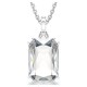 SWAROVSKI Millenia Μενταγιόν Οκτάγωνη Κοπή με Αλυσίδα, Λευκό, Επιροδιωμένο 5725768 SWAROVSKI Millenia Μενταγιόν Οκτάγωνη Κοπή με Αλυσίδα, Λευκό, Επιροδιωμένο 5725768
