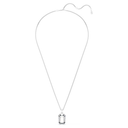 SWAROVSKI Millenia Μενταγιόν Οκτάγωνη Κοπή με Αλυσίδα, Λευκό, Επιροδιωμένο 5725768