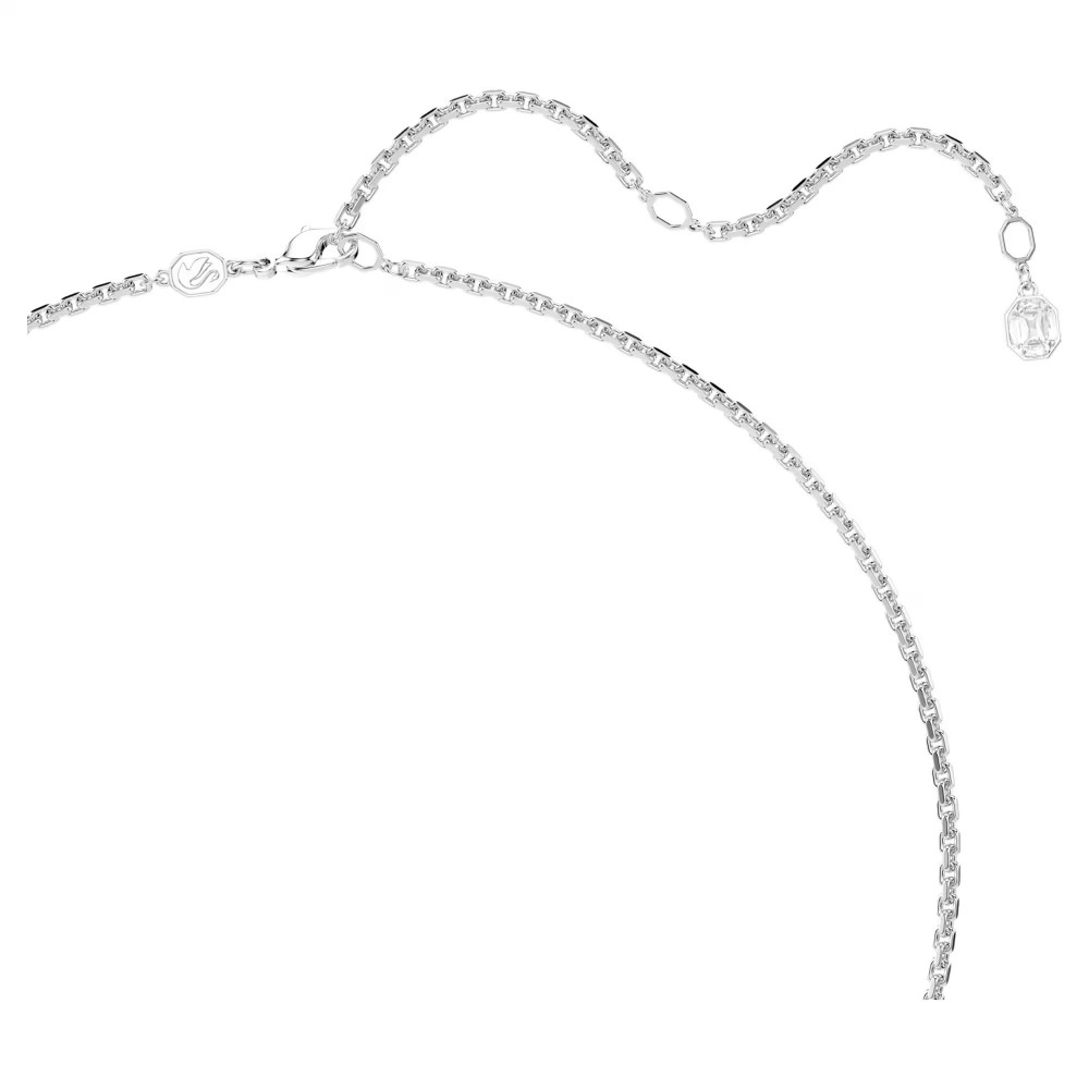 SWAROVSKI Millenia Μενταγιόν Οκτάγωνη Κοπή με Αλυσίδα, Λευκό, Επιροδιωμένο 5725768 SWAROVSKI Millenia Μενταγιόν Οκτάγωνη Κοπή με Αλυσίδα, Λευκό, Επιροδιωμένο 5725768