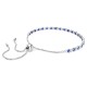 SWAROVSKI Βραχιόλι Tennis Matrix Στρογγυλή κοπή, Μπλε, Επιμετάλλωση ροδίου 5725854