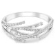 SWAROVSKI Άκαμπτο Βραχιόλι Matrix Μείξη κοπών, Λευκό, Επιμετάλλωση ροδίου 5726294