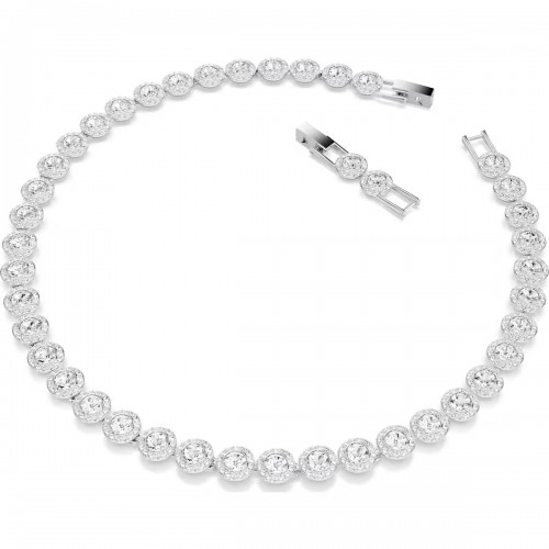 SWAROVSKI Una Angelic Tennis Κολιέ, Στρογγυλή κοπή, Λευκό, Επιροδιωμένο 5727095