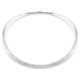 SWAROVSKI Κολιέ Matrix Baguette κοπή, Λευκό, Επιμετάλλωση ροδίου 5727111
