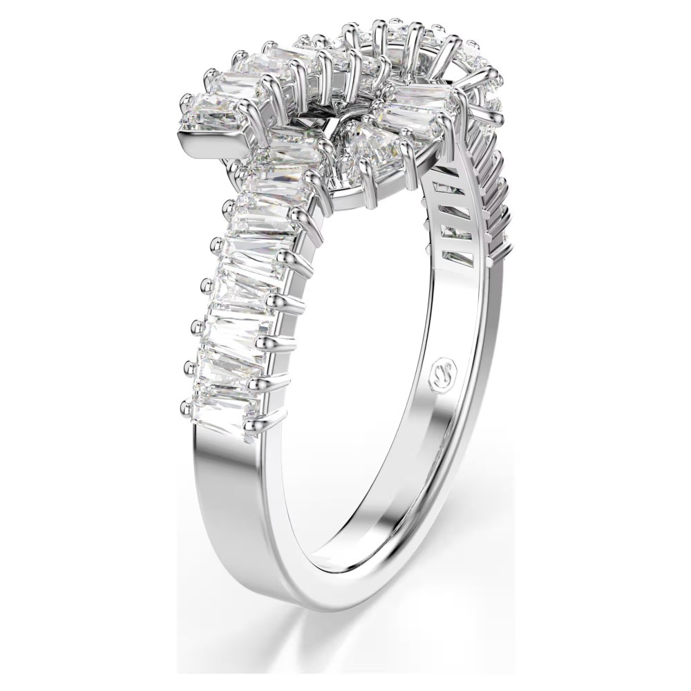 SWAROVSKI Matrix Δαχτυλίδι Λευκό, Κοπή Baguette, Κόμπος, Επιμετάλλωση Ροδίου 5727119 SWAROVSKI Matrix Δαχτυλίδι Λευκό, Κοπή Baguette, Κόμπος, Επιμετάλλωση Ροδίου 5727119