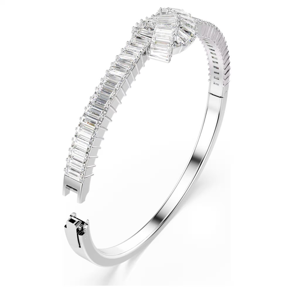 SWAROVSKI Άκαμπτο Βραχιόλι Matrix Baguette κοπή, Λευκό, Επιμετάλλωση ροδίου 5727121 SWAROVSKI Άκαμπτο Βραχιόλι Matrix Baguette κοπή, Λευκό, Επιμετάλλωση ροδίου 5727121