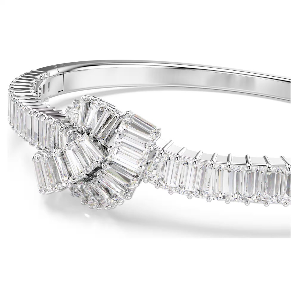 SWAROVSKI Άκαμπτο Βραχιόλι Matrix Baguette κοπή, Λευκό, Επιμετάλλωση ροδίου 5727121 SWAROVSKI Άκαμπτο Βραχιόλι Matrix Baguette κοπή, Λευκό, Επιμετάλλωση ροδίου 5727121