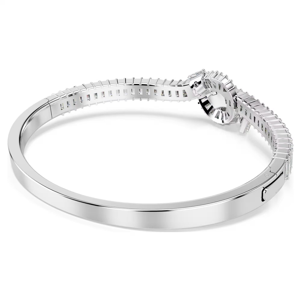 SWAROVSKI Άκαμπτο Βραχιόλι Matrix Baguette κοπή, Λευκό, Επιμετάλλωση ροδίου 5727121 SWAROVSKI Άκαμπτο Βραχιόλι Matrix Baguette κοπή, Λευκό, Επιμετάλλωση ροδίου 5727121