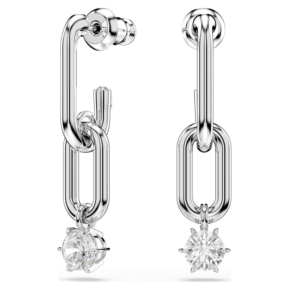 SWAROVSKI Σκουλαρίκια-σταγόνα Constella Στρογγυλή Κοπή, Λευκά, Επιμετάλλωση ροδίου 5728584 SWAROVSKI Σκουλαρίκια-σταγόνα Constella Στρογγυλή Κοπή, Λευκά, Επιμετάλλωση ροδίου 5728584
