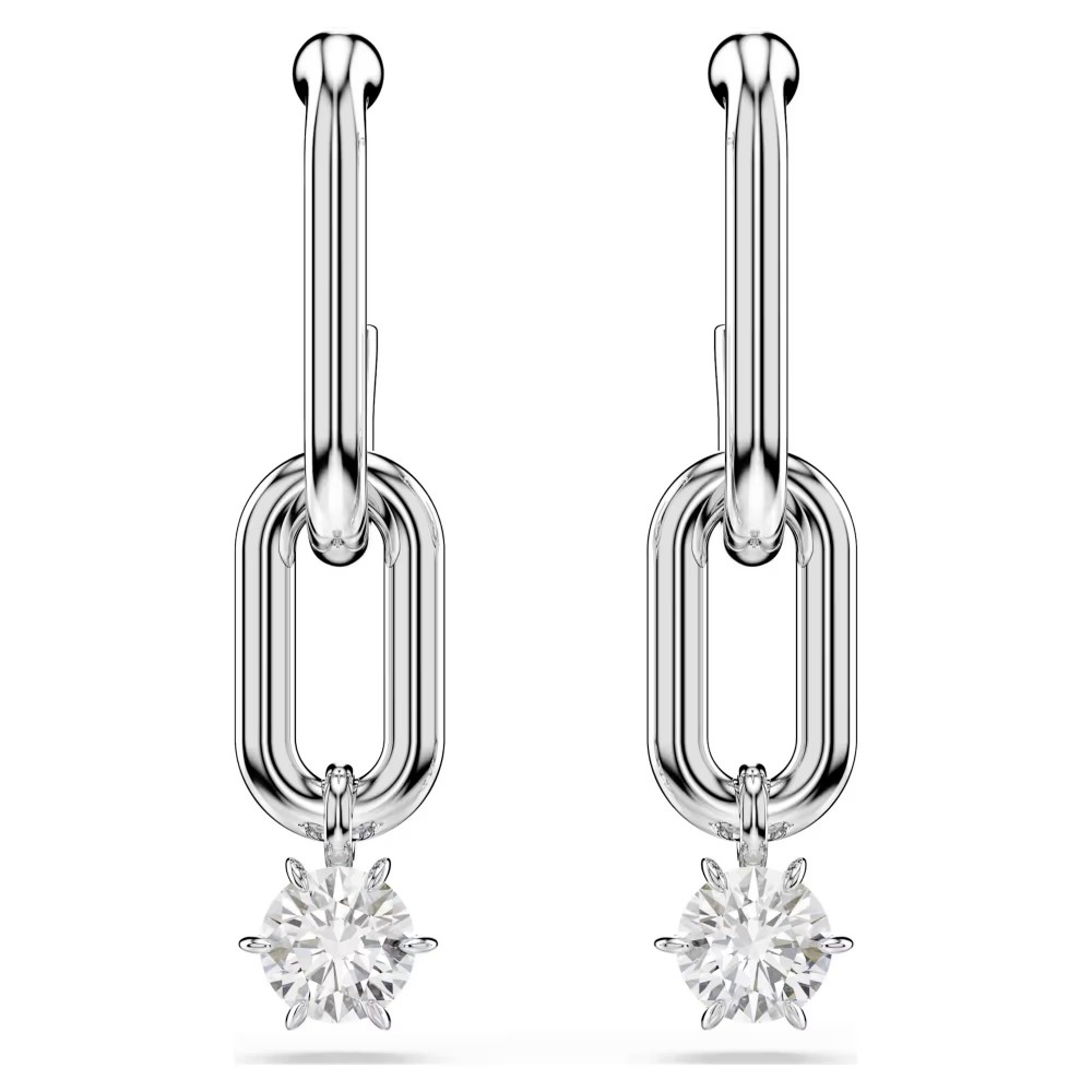 SWAROVSKI Σκουλαρίκια-σταγόνα Constella Στρογγυλή Κοπή, Λευκά, Επιμετάλλωση ροδίου 5728584 SWAROVSKI Σκουλαρίκια-σταγόνα Constella Στρογγυλή Κοπή, Λευκά, Επιμετάλλωση ροδίου 5728584