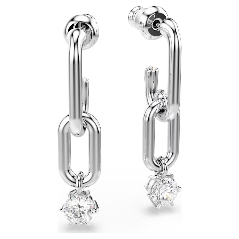 SWAROVSKI Σκουλαρίκια-σταγόνα Constella Στρογγυλή Κοπή, Λευκά, Επιμετάλλωση ροδίου 5728584 SWAROVSKI Σκουλαρίκια-σταγόνα Constella Στρογγυλή Κοπή, Λευκά, Επιμετάλλωση ροδίου 5728584