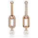 SWAROVSKI Constella Crystal Pearl, Στρογγυλή κοπή, Λευκά, Επιμετάλλωση σε Ροζ-Χρυσό, 5728585 SWAROVSKI Constella Crystal Pearl, Στρογγυλή κοπή, Λευκά, Επιμετάλλωση σε Ροζ-Χρυσό, 5728585