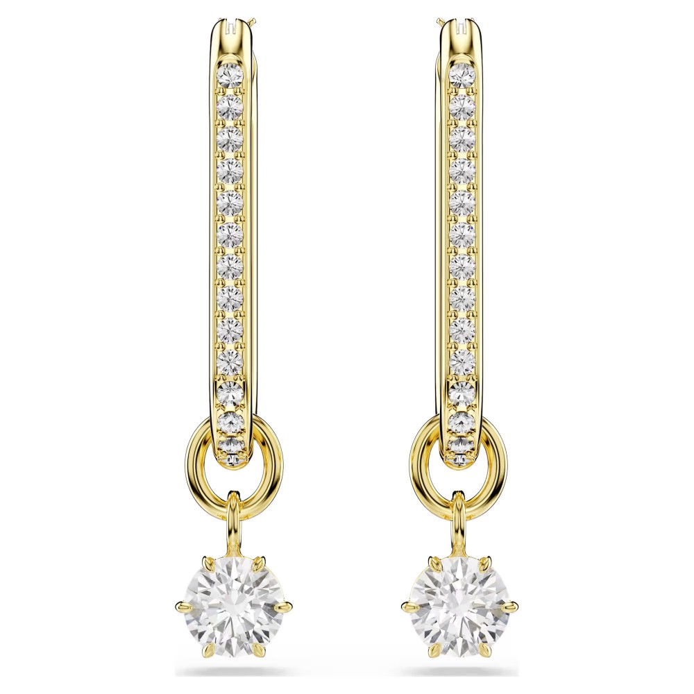 SWAROVSKI Constella Σκουλαρίκια-σταγόνα Στρογγυλή κοπή, Λευκά, Επιχρυσωμένα 5728587 SWAROVSKI Constella Σκουλαρίκια-σταγόνα Στρογγυλή κοπή, Λευκά, Επιχρυσωμένα 5728587