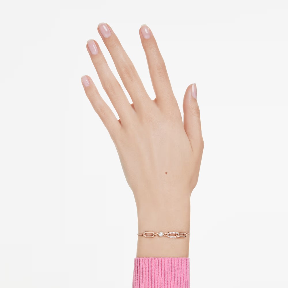 SWAROVSKI Constella Βραχιόλι Στρογγυλή κοπή, Crystal Pearl, Λευκό, Ροζ Χρυσό 5728588 SWAROVSKI Constella Βραχιόλι Στρογγυλή κοπή, Crystal Pearl, Λευκό, Ροζ Χρυσό 5728588