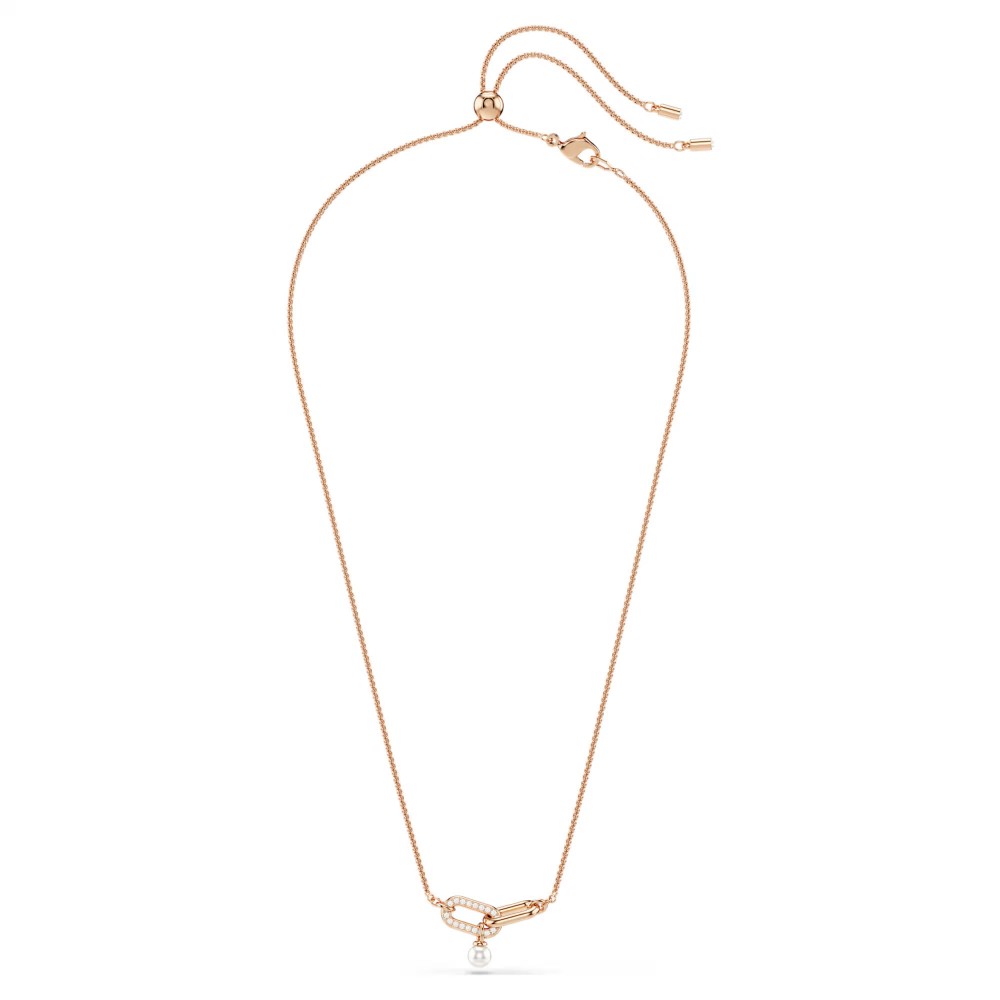 SWAROVSKI Constella Κολιέ Crystal pearls Στρογγυλή κοπή, Λευκό, Επιμετάλλωση σε Ροζ Χρυσό 5728589 SWAROVSKI Constella Κολιέ Crystal pearls Στρογγυλή κοπή, Λευκό, Επιμετάλλωση σε Ροζ Χρυσό 5728589