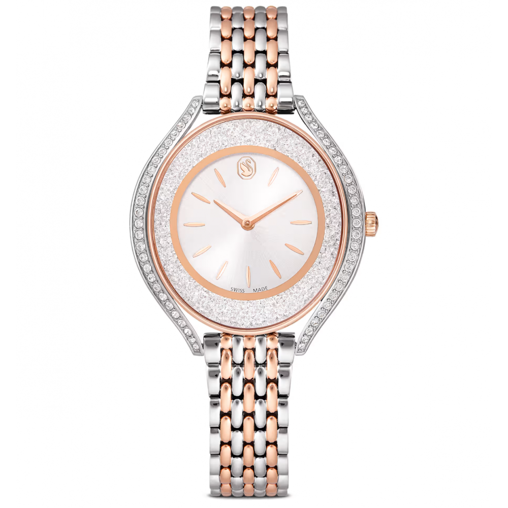 SWAROVSKI Crystalline Aura Ελβετικής κατασκευής με Μεταλλικό Μπρασελέ Δύο Τόνων 5730162