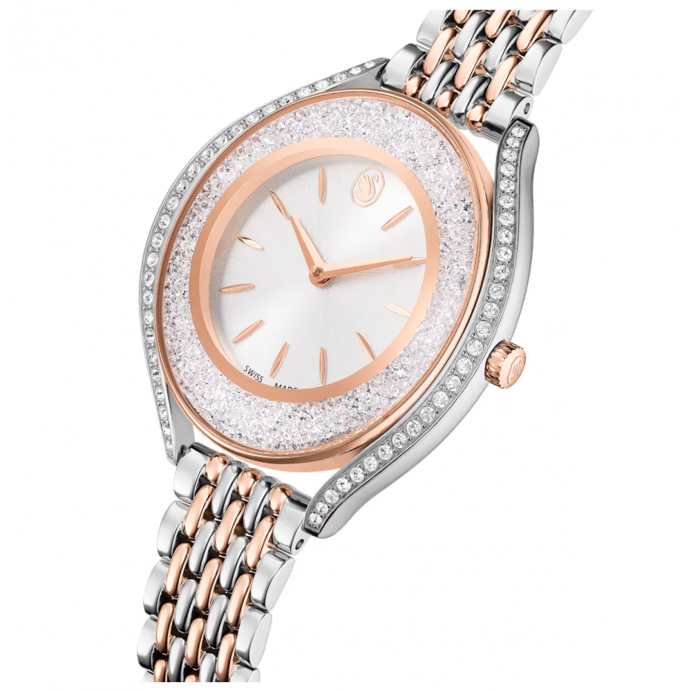 SWAROVSKI Crystalline Aura Ελβετικής κατασκευής με Μεταλλικό Μπρασελέ Δύο Τόνων 5730162