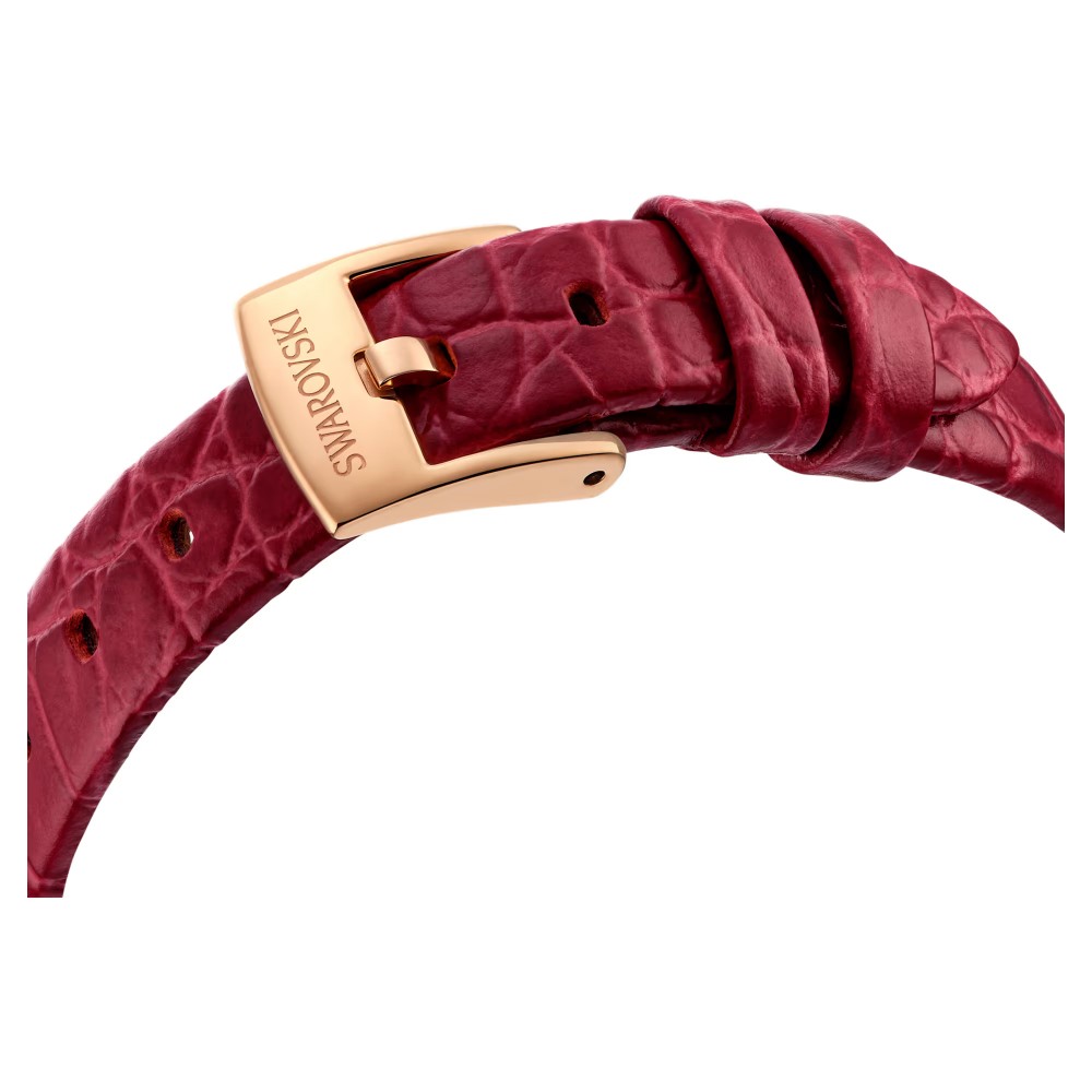 SWAROVSKI Dextera Eλβετικής κατασκευής, με Δερμάτινο Κόκκινο Λουράκι, Φινίρισμα σε χρυσό σαμπανί τόνο 5730373 SWAROVSKI Dextera Eλβετικής κατασκευής, με Δερμάτινο Κόκκινο Λουράκι, Φινίρισμα σε χρυσό σαμπανί τόνο 5730373