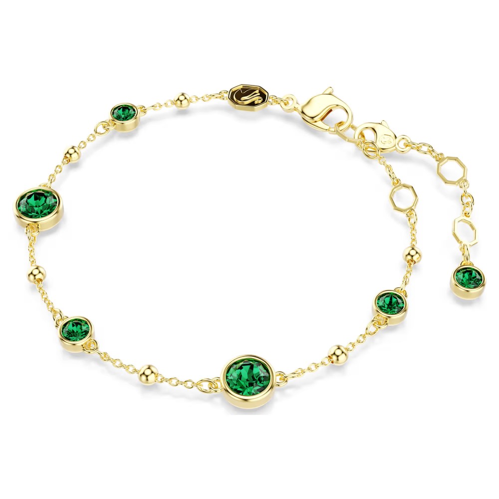 SWAROVSKI Βραχιόλι Imber Στρογγυλή κοπή, Πράσινο, Επιμετάλλωση σε χρυσό τόνο 5730676 SWAROVSKI Βραχιόλι Imber Στρογγυλή κοπή, Πράσινο, Επιμετάλλωση σε χρυσό τόνο 5730676