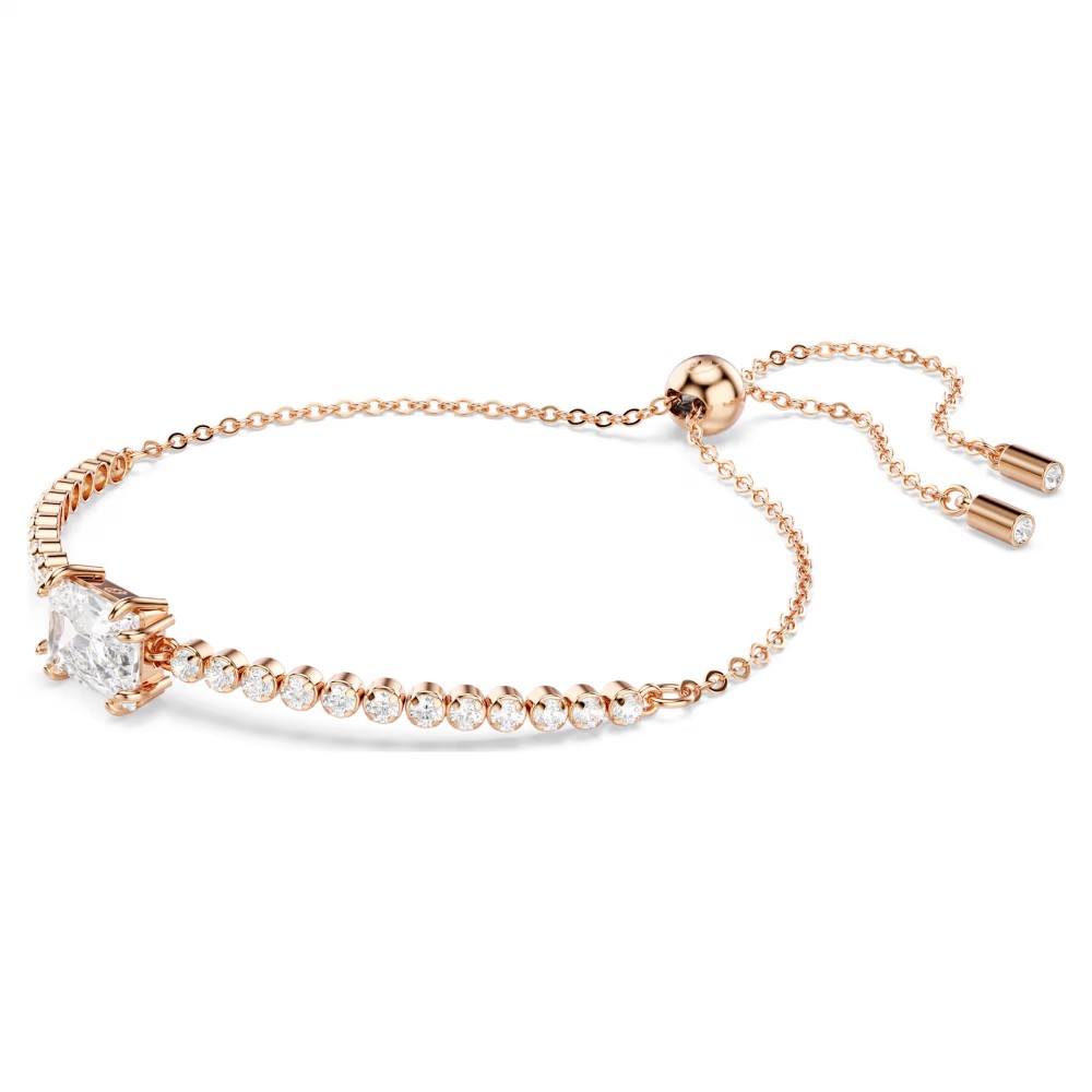 SWAROVSKI Βραχιόλι Tennis Matrix Μίξη Κοπών, Λευκό, Επιμετάλλωση σε ροζ-χρυσό τόνο 5730706 SWAROVSKI Βραχιόλι Tennis Matrix Μίξη Κοπών, Λευκό, Επιμετάλλωση σε ροζ-χρυσό τόνο 5730706