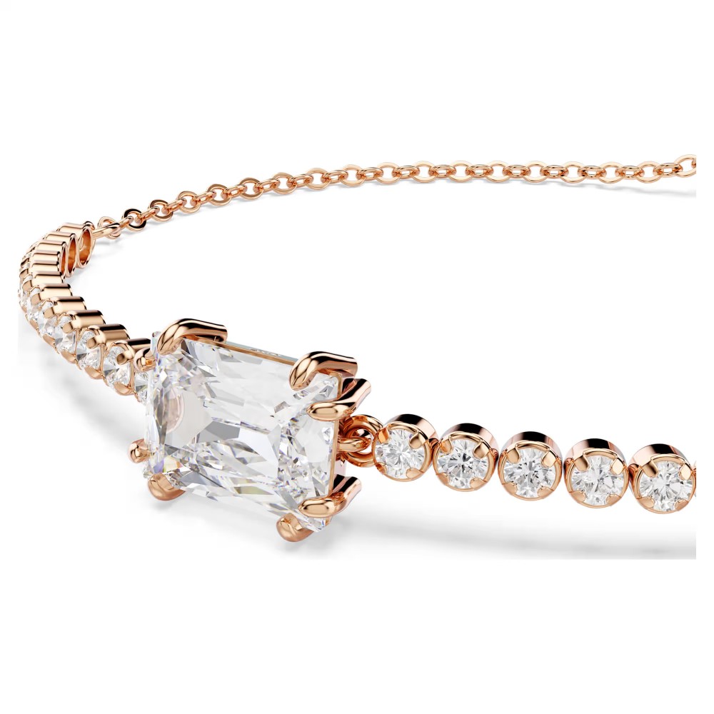 SWAROVSKI Βραχιόλι Tennis Matrix Μίξη Κοπών, Λευκό, Επιμετάλλωση σε ροζ-χρυσό τόνο 5730706 SWAROVSKI Βραχιόλι Tennis Matrix Μίξη Κοπών, Λευκό, Επιμετάλλωση σε ροζ-χρυσό τόνο 5730706