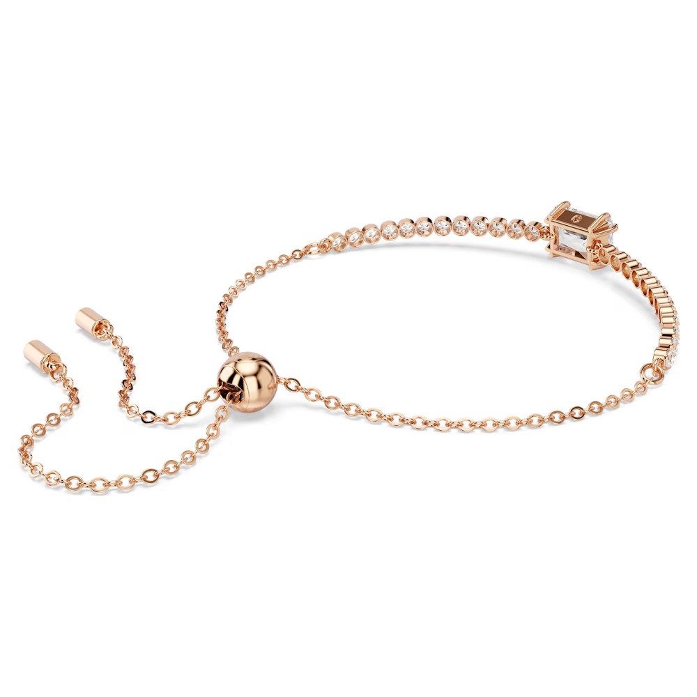 SWAROVSKI Βραχιόλι Tennis Matrix Μίξη Κοπών, Λευκό, Επιμετάλλωση σε ροζ-χρυσό τόνο 5730706 SWAROVSKI Βραχιόλι Tennis Matrix Μίξη Κοπών, Λευκό, Επιμετάλλωση σε ροζ-χρυσό τόνο 5730706
