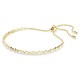 SWAROVSKI Tennis Matrix Βραχιόλι Στρογγυλή κοπή, Λευκό, Χρυσός Τόνος 5730709