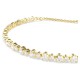 SWAROVSKI Tennis Matrix Βραχιόλι Στρογγυλή κοπή, Λευκό, Χρυσός Τόνος 5730709