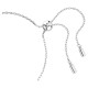 SWAROVSKI Βραχιόλι Matrix Baguette κοπή, Λευκό, Κόμπος, Επιμετάλλωση ροδίου 5731101