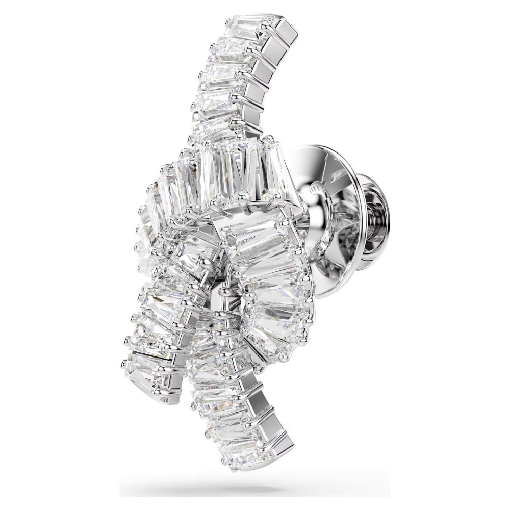 SWAROVSKI Καρφίτσα Πέτου Matrix, Baguette Κοπή, Λευκό, Επιροδιωμένο 5731102 SWAROVSKI Καρφίτσα Πέτου Matrix, Baguette Κοπή, Λευκό, Επιροδιωμένο 5731102