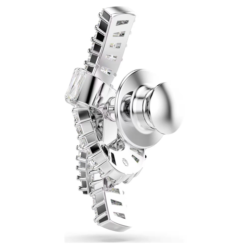 SWAROVSKI Καρφίτσα Πέτου Matrix, Baguette Κοπή, Λευκό, Επιροδιωμένο 5731102 SWAROVSKI Καρφίτσα Πέτου Matrix, Baguette Κοπή, Λευκό, Επιροδιωμένο 5731102