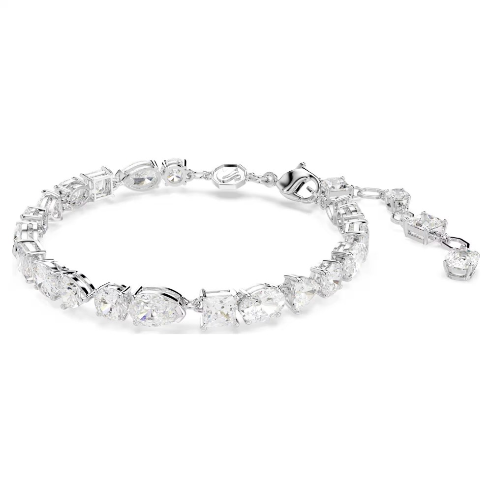 SWAROVSKI Βραχιόλι Mesmera Μείξη κοπών, Λευκό, Επιμετάλλωση ροδίου 5731959