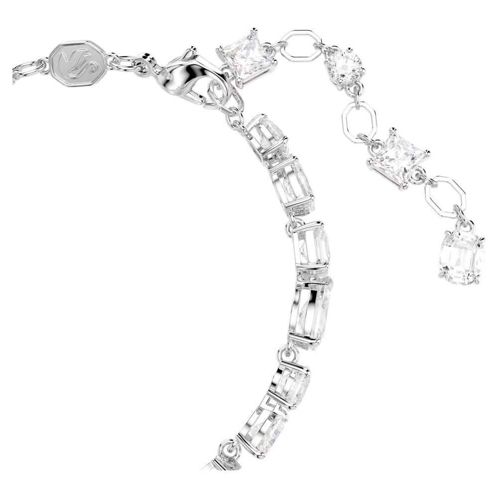 SWAROVSKI Βραχιόλι Mesmera Μείξη κοπών, Λευκό, Επιμετάλλωση ροδίου 5731959
