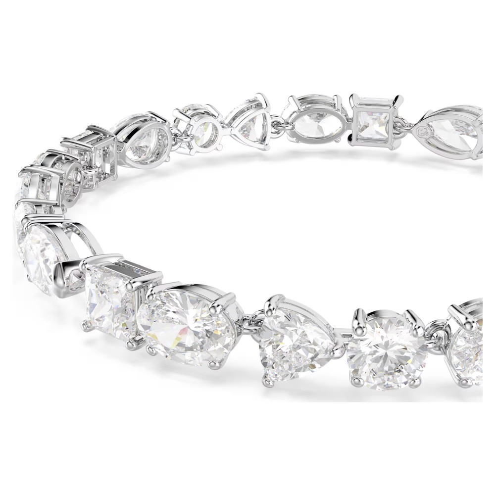 SWAROVSKI Βραχιόλι Mesmera Μείξη κοπών, Λευκό, Επιμετάλλωση ροδίου 5731959