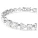 SWAROVSKI Βραχιόλι Mesmera Μείξη κοπών, Λευκό, Επιμετάλλωση ροδίου 5731959