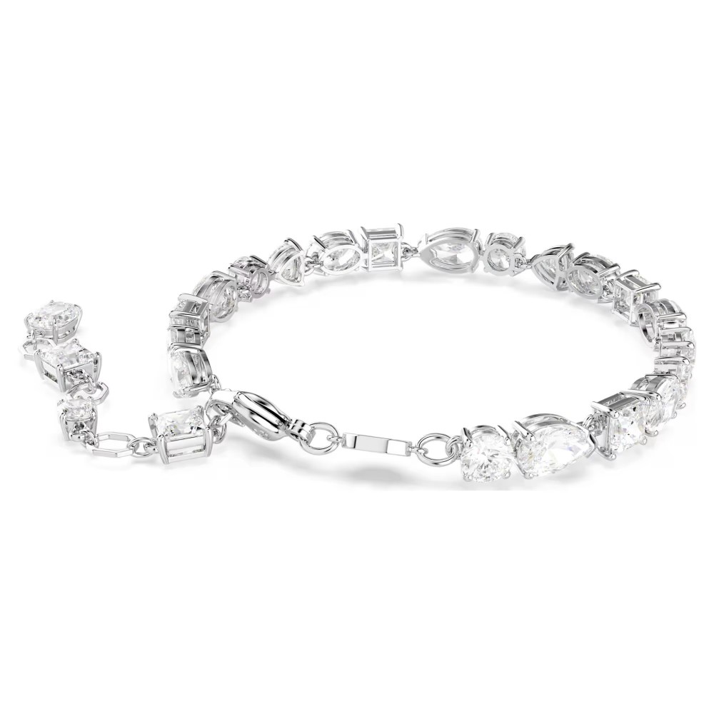 SWAROVSKI Βραχιόλι Mesmera Μείξη κοπών, Λευκό, Επιμετάλλωση ροδίου 5731959