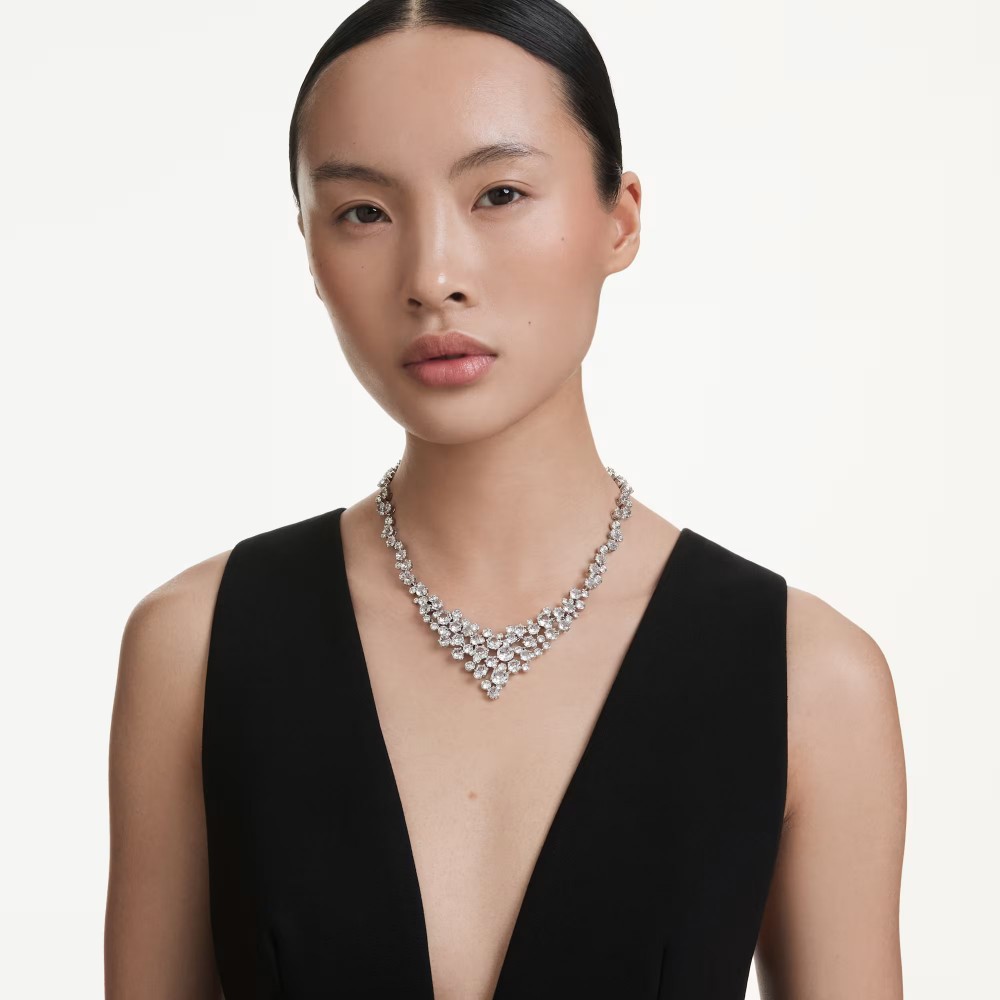 SWAROVSKI Constella Κολιέ Μίξη Κοπών, Λευκό, Επιροδιωμένο 5732249 SWAROVSKI Constella Κολιέ Μίξη Κοπών, Λευκό, Επιροδιωμένο 5732249